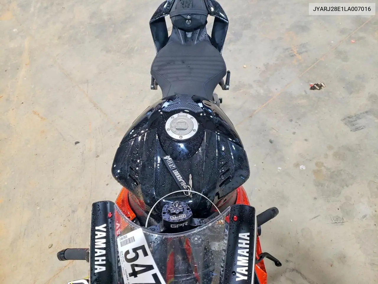2020 Yamaha Yzfr6 VIN: JYARJ28E1LA007016 Lot: 54775736