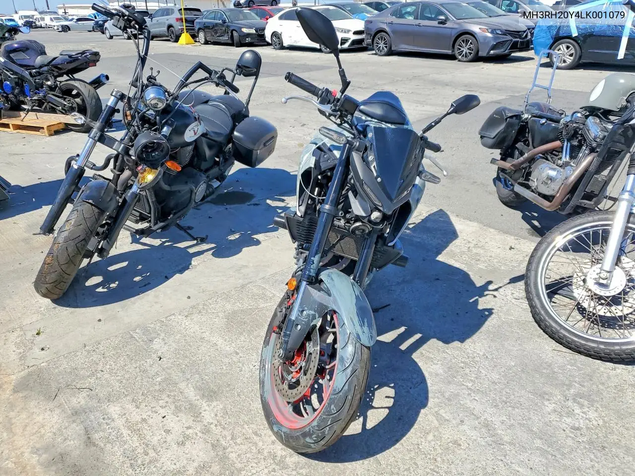 2020 Yamaha Mt-03 VIN: MH3RH20Y4LK001079 Lot: 57015216