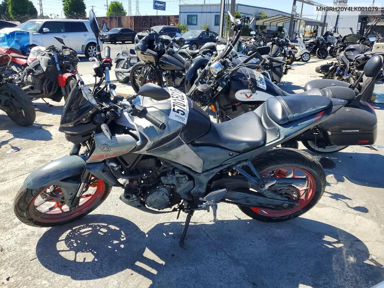 2020 Yamaha Mt-03 VIN: MH3RH20Y4LK001079 Lot: 57015216