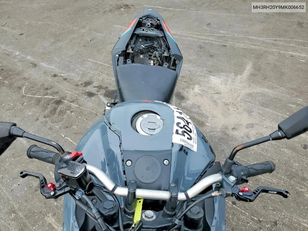 2021 Yamaha Mt-03 VIN: MH3RH20Y9MK006652 Lot: 56411796