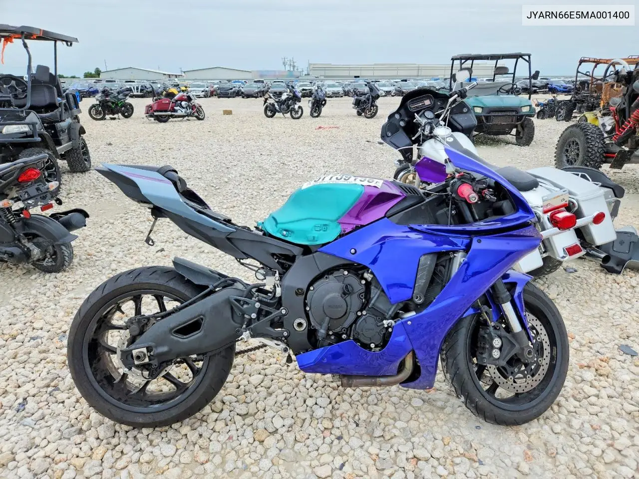 2021 Yamaha Yzfr1 VIN: JYARN66E5MA001400 Lot: 57739136