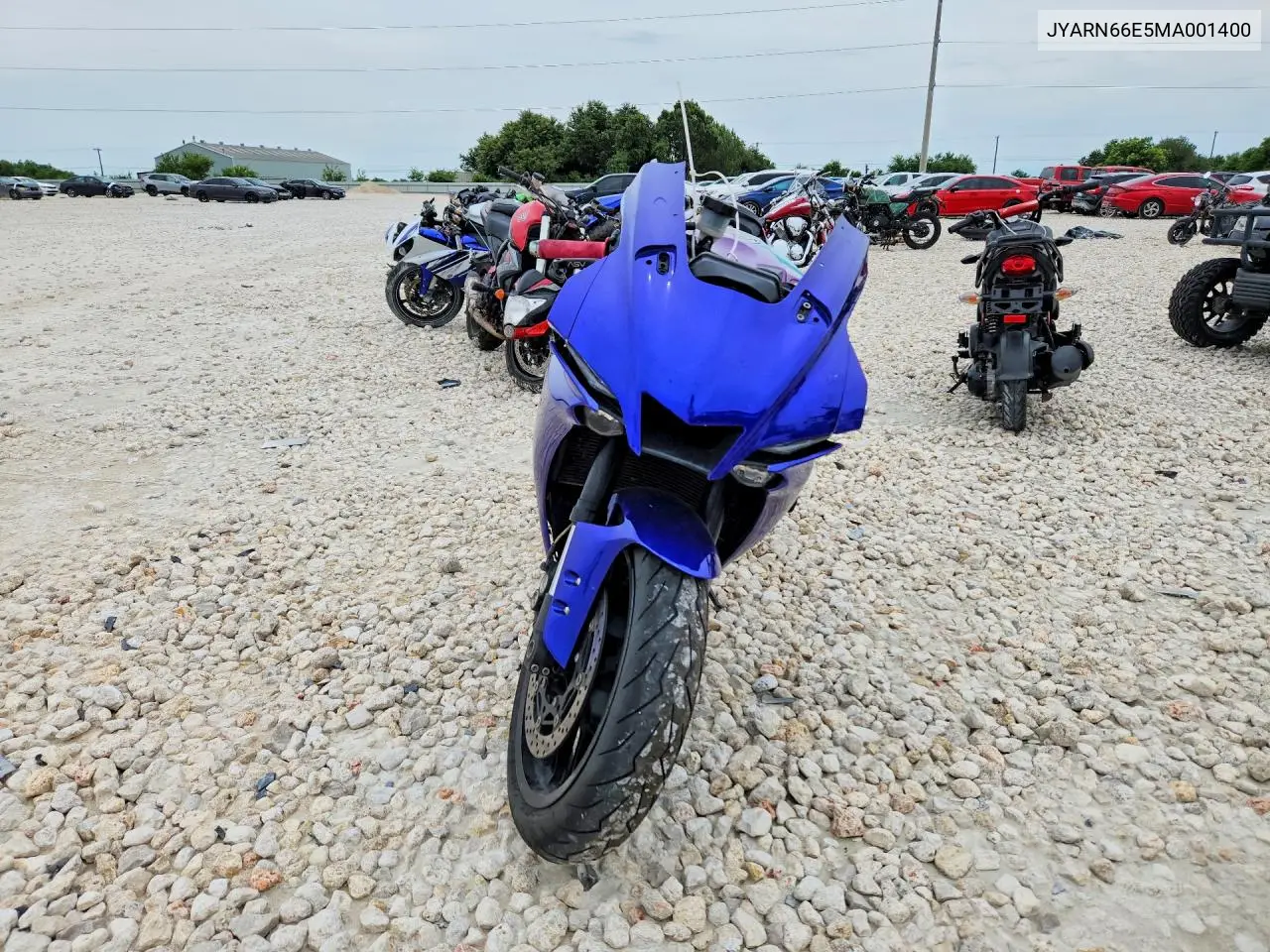 2021 Yamaha Yzfr1 VIN: JYARN66E5MA001400 Lot: 57739136