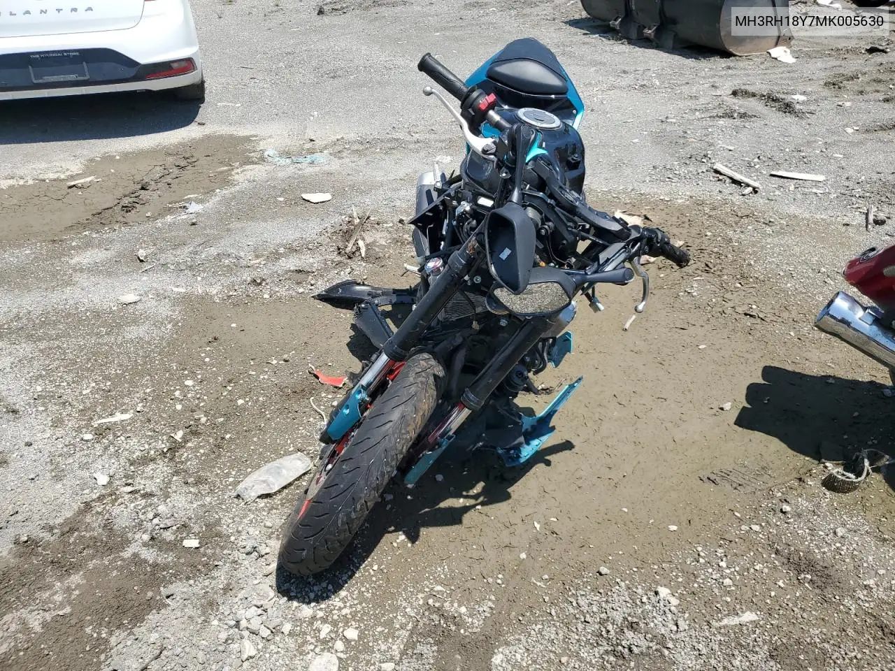 2021 Yamaha Yzfr3 A VIN: MH3RH18Y7MK005630 Lot: 66001725