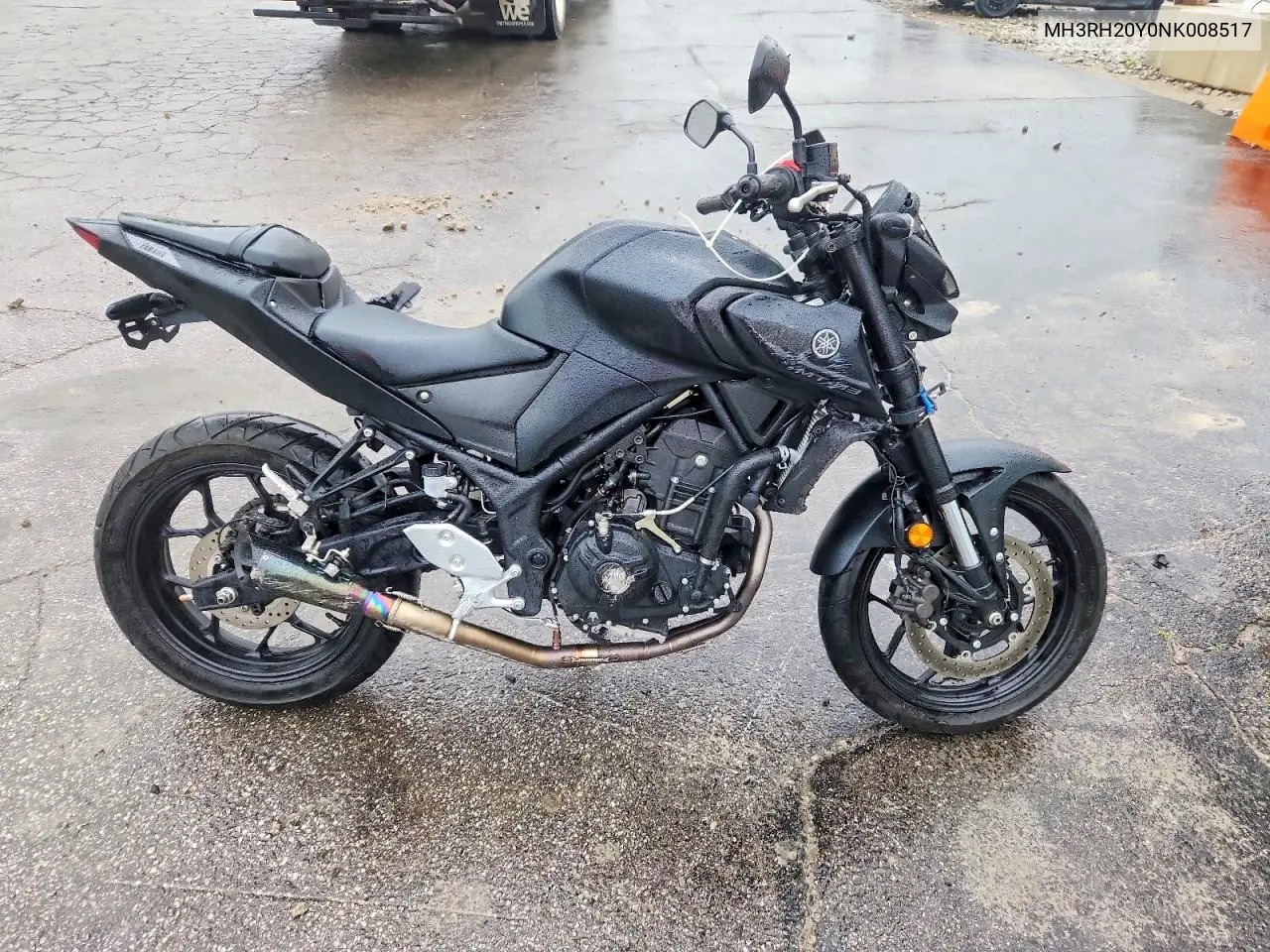 2022 Yamaha Mt-03 VIN: MH3RH20Y0NK008517 Lot: 54807126