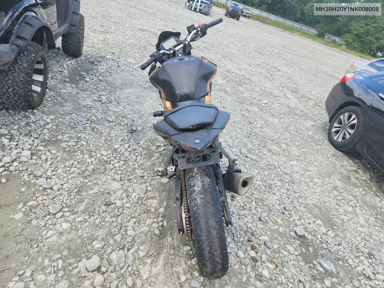 2022 Yamaha Mt-03 VIN: MH3RH20Y1NK008008 Lot: 55273006