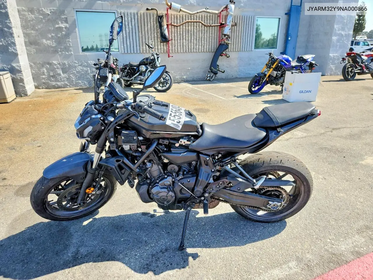 2022 Yamaha Mt07 C VIN: JYARM32Y9NA000866 Lot: 55564046