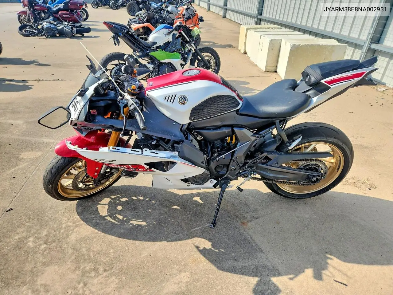 2022 Yamaha Yzfr7 VIN: JYARM38E8NA002931 Lot: 57753856