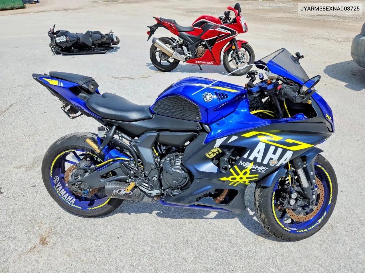 2022 Yamaha Yzfr7 VIN: JYARM38EXNA003725 Lot: 57781886