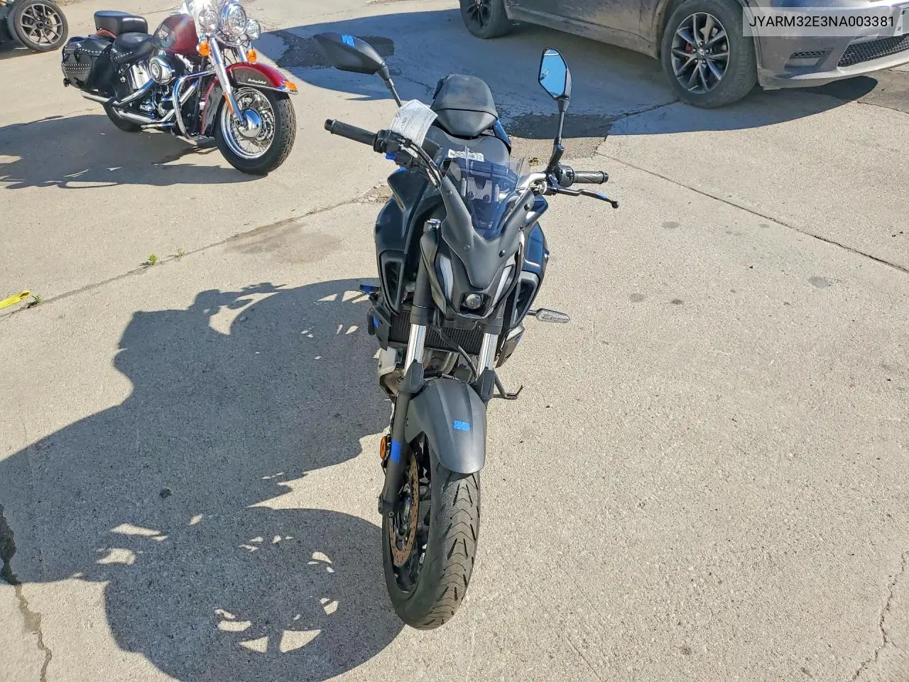 2022 Yamaha Mt07 VIN: JYARM32E3NA003381 Lot: 57948736