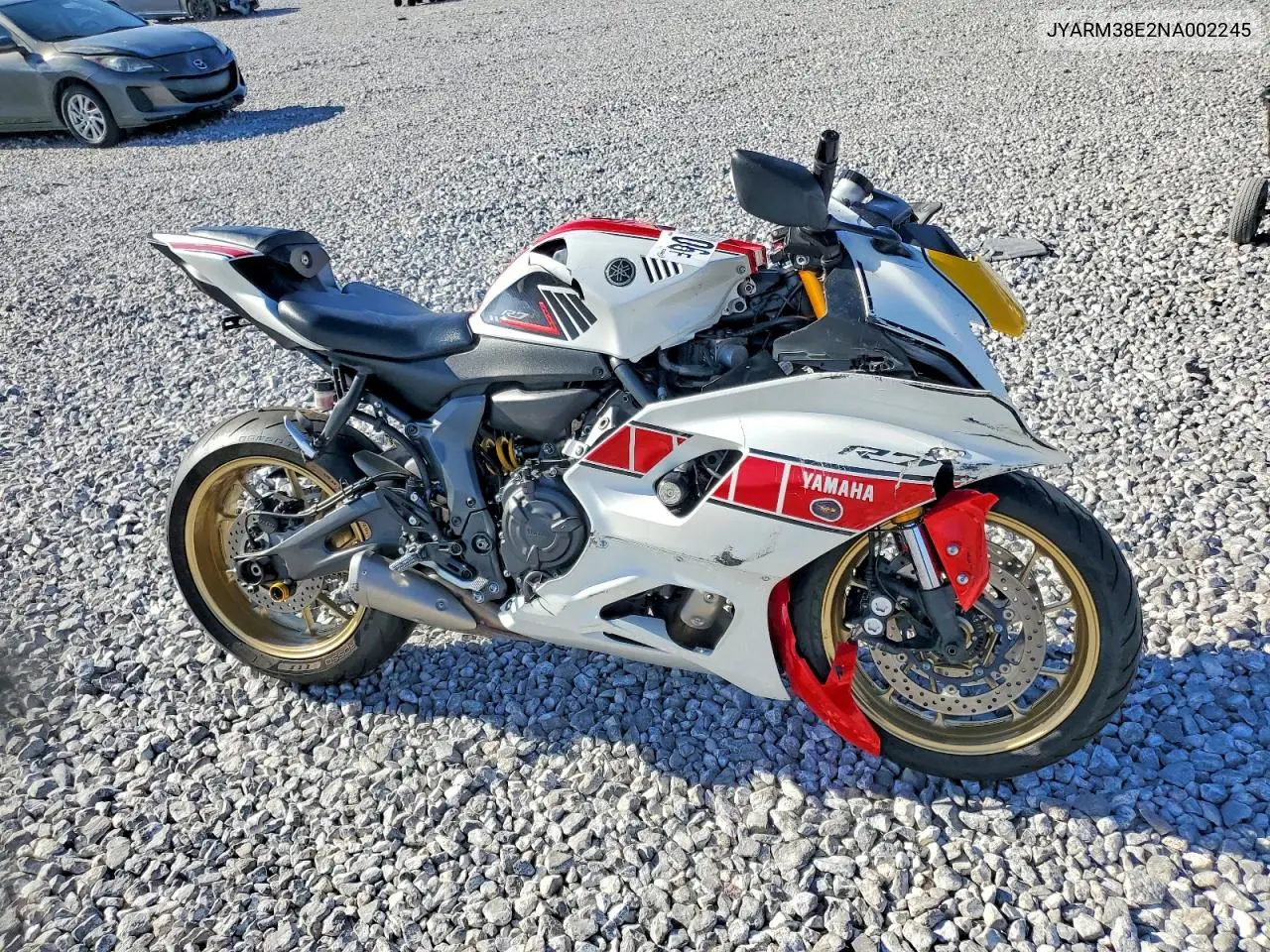 2022 Yamaha Yzfr7 VIN: JYARM38E2NA002245 Lot: 58138706