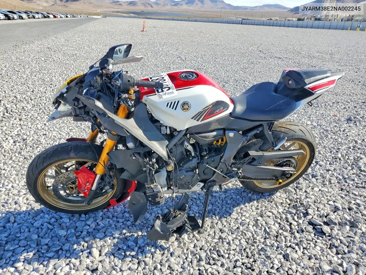 2022 Yamaha Yzfr7 VIN: JYARM38E2NA002245 Lot: 58138706