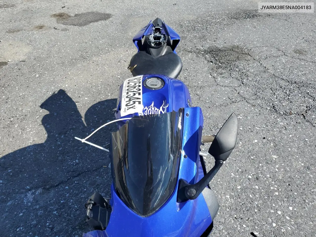 2022 Yamaha Yzfr7 VIN: JYARM38E5NA004183 Lot: 82562545
