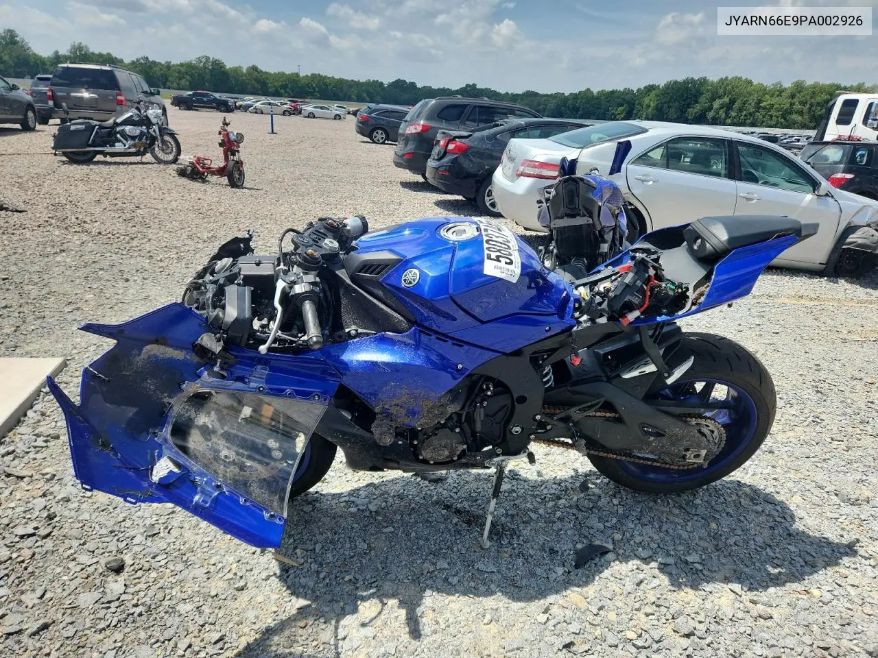 2023 Yamaha Yzfr1 VIN: JYARN66E9PA002926 Lot: 58037466