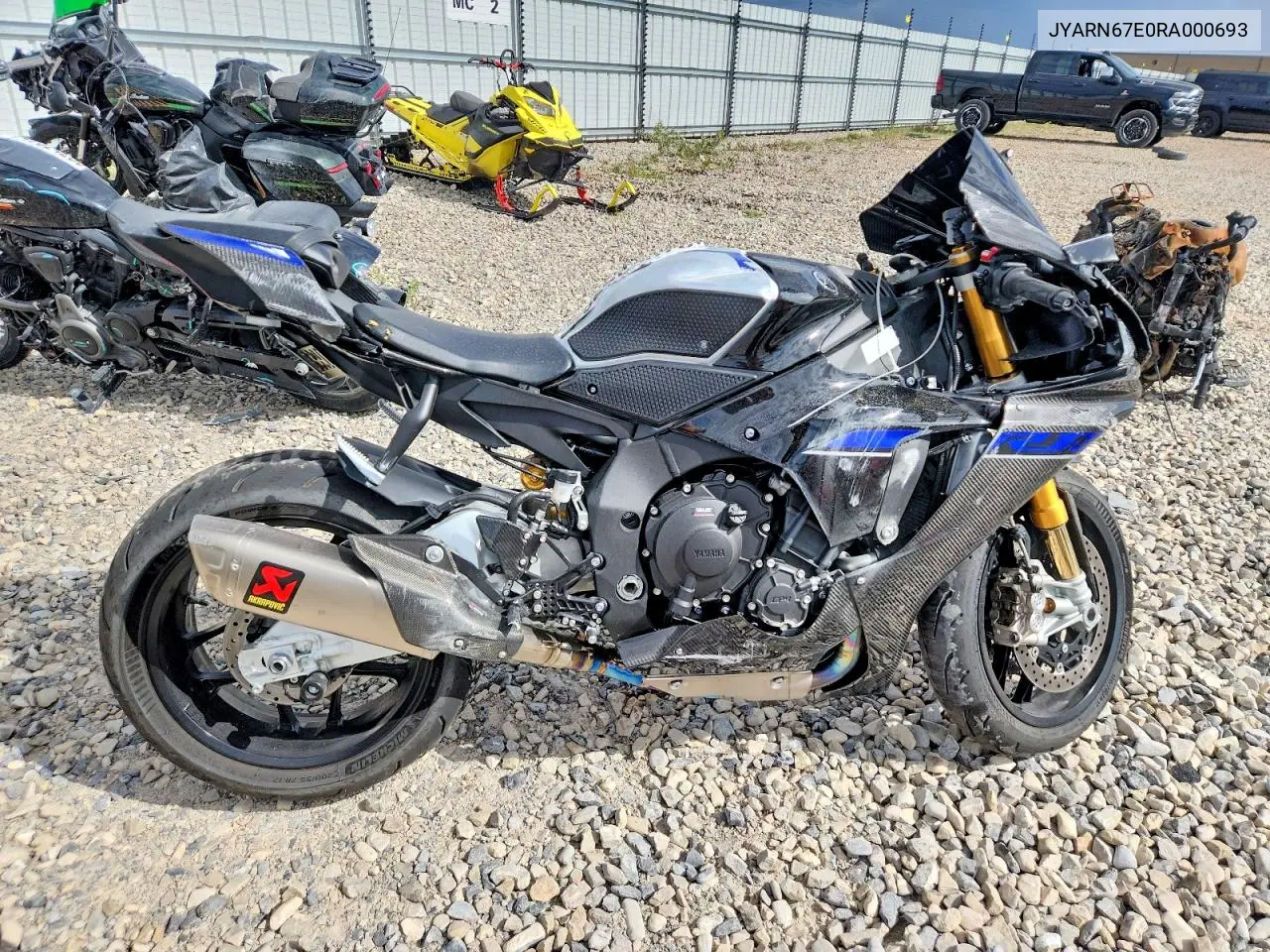 2024 Yama Yzfr1M VIN: JYARN67E0RA000693 Lot: 52425376