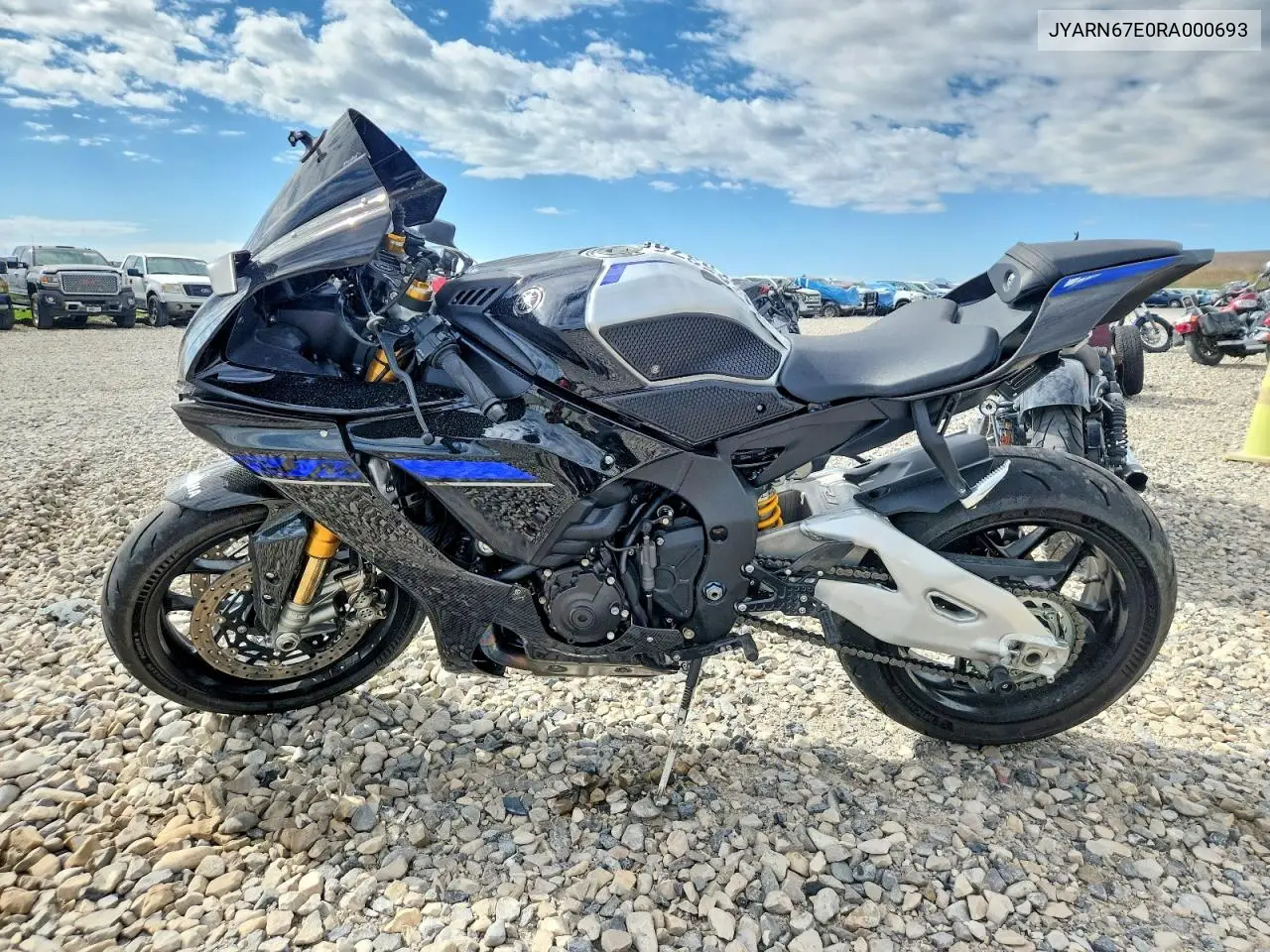 2024 Yama Yzfr1M VIN: JYARN67E0RA000693 Lot: 52425376