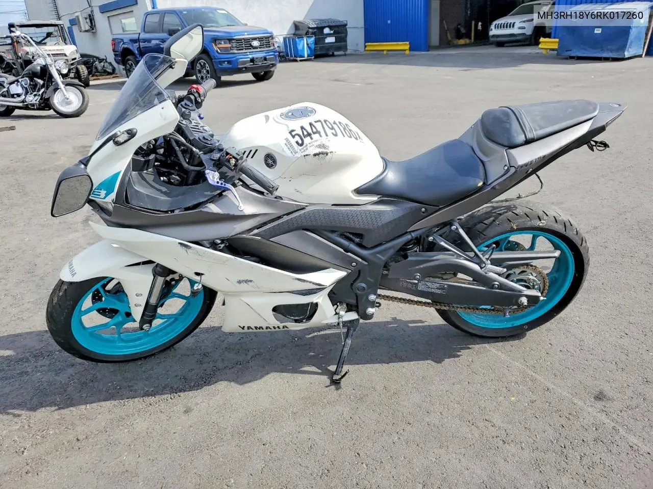 2024 Yamaha Yzfr3 A VIN: MH3RH18Y6RK017260 Lot: 54479186