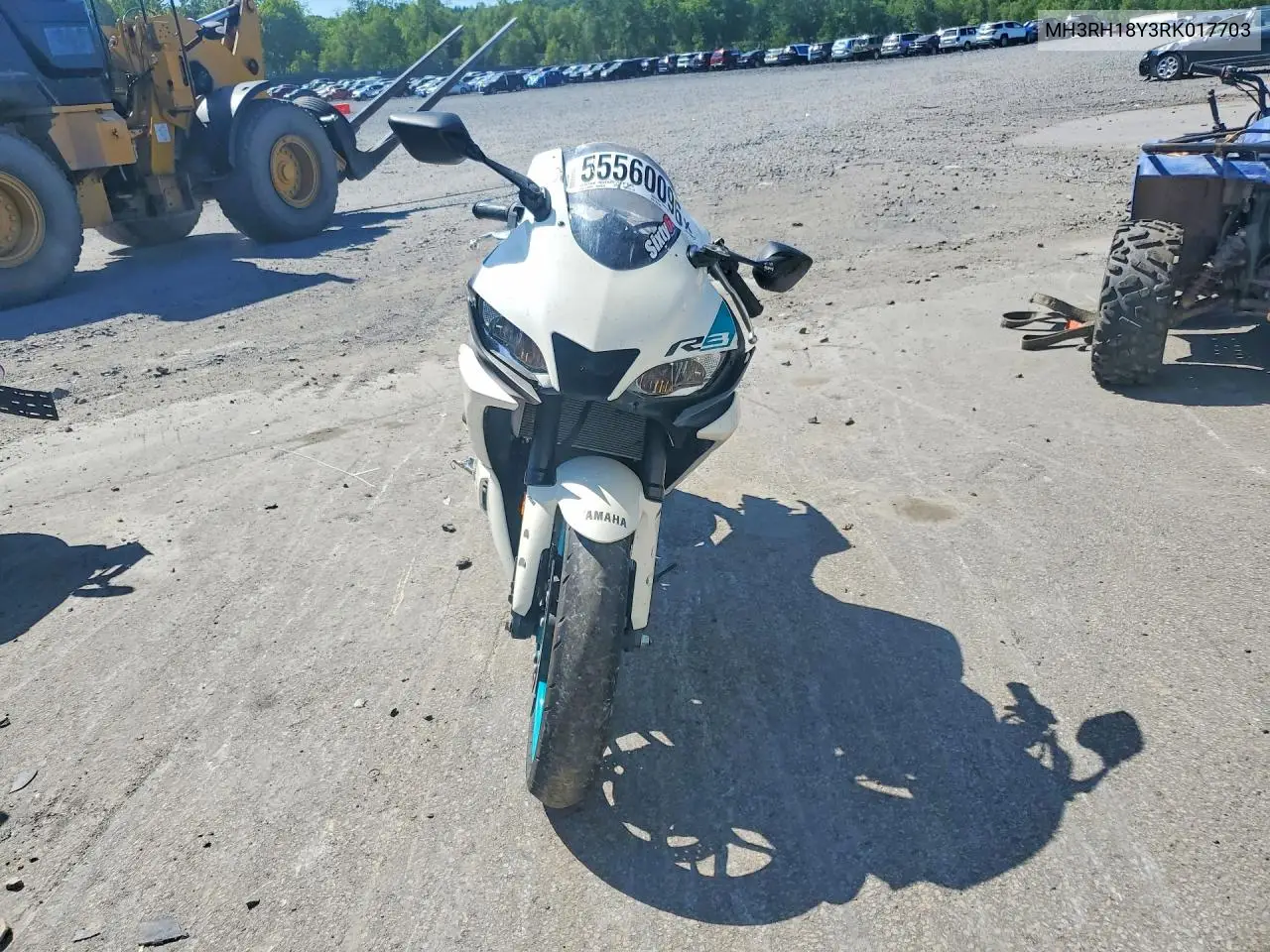 2024 Yamaha Yzfr3 A VIN: MH3RH18Y3RK017703 Lot: 55560096