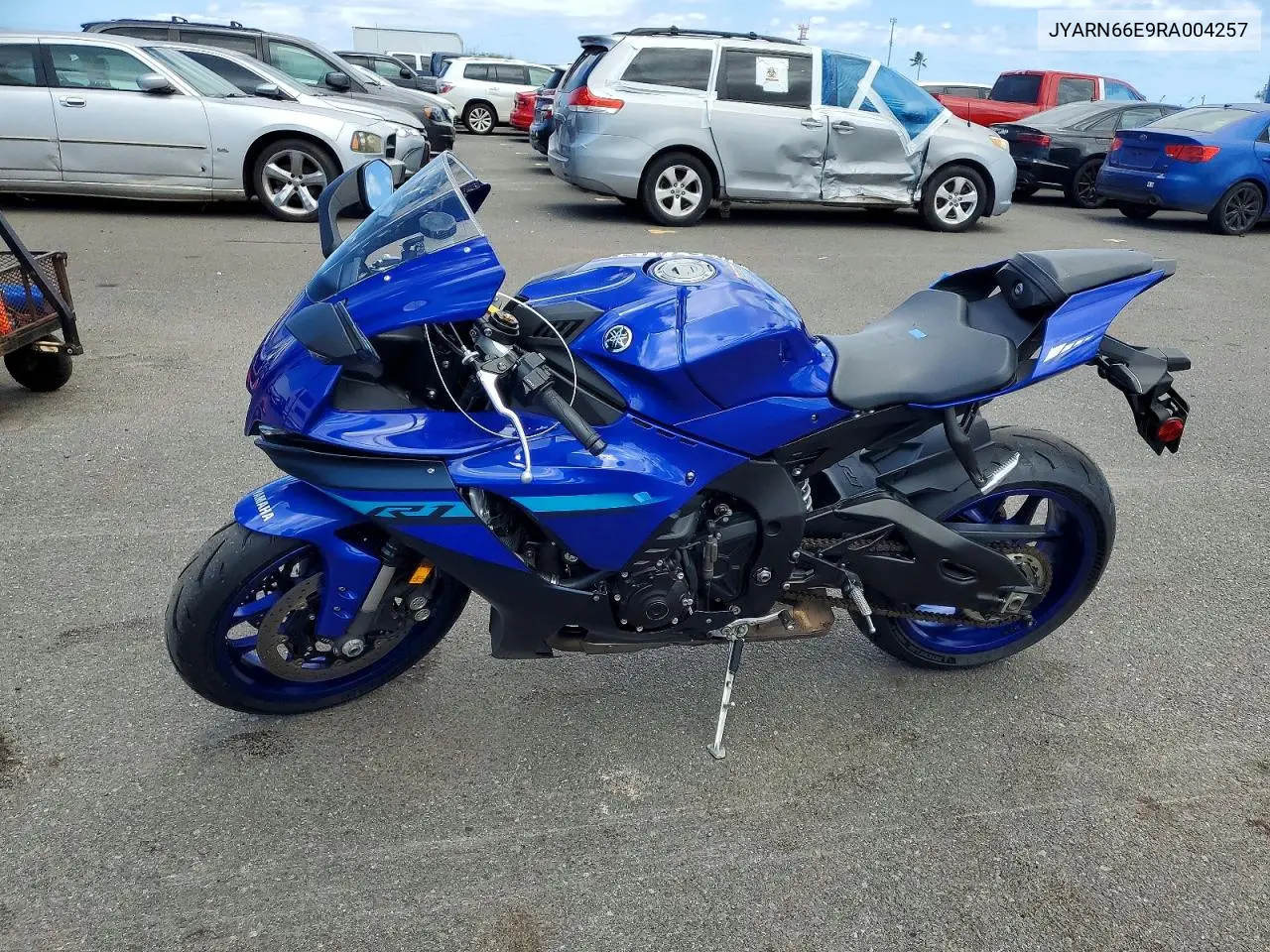 2024 Yamaha Yzfr1 VIN: JYARN66E9RA004257 Lot: 56717476