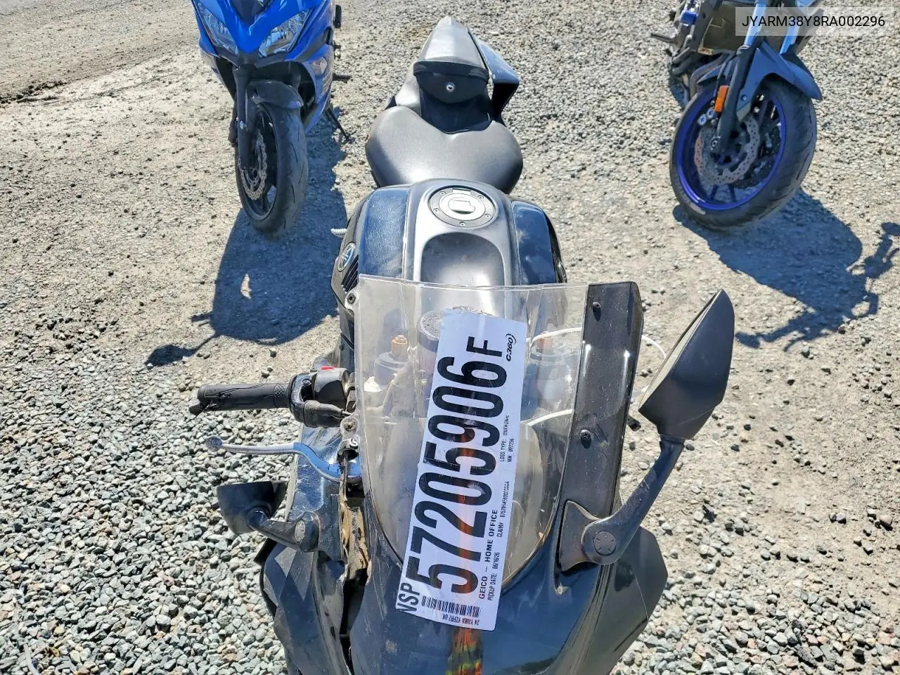 2024 Yamaha Yzfr7 VIN: JYARM38Y8RA002296 Lot: 57205906