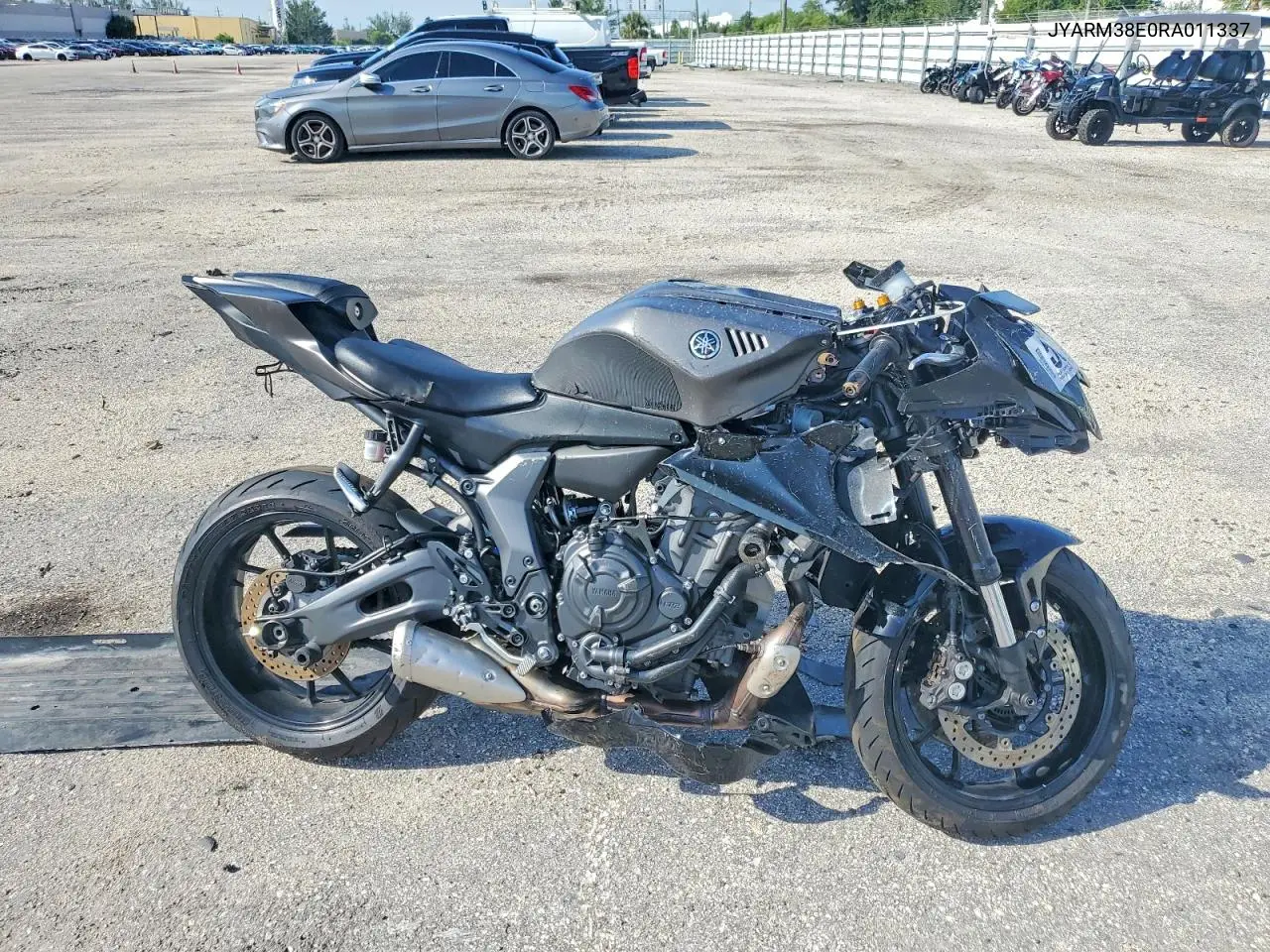 2024 Yamaha Yzfr7 VIN: JYARM38E0RA011337 Lot: 58188436