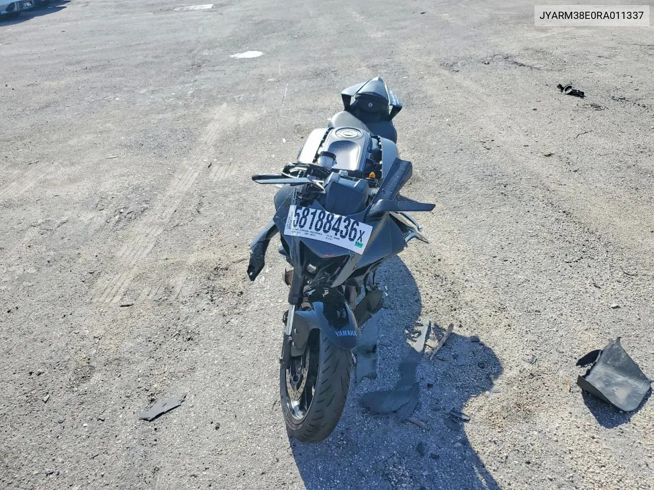 2024 Yamaha Yzfr7 VIN: JYARM38E0RA011337 Lot: 58188436
