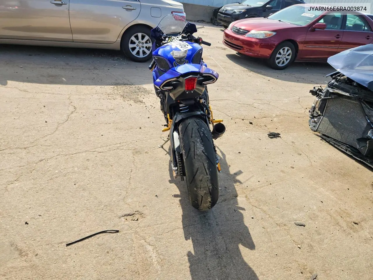 2024 Yamaha Yzfr1 VIN: JYARN66E6RA003874 Lot: 59241646