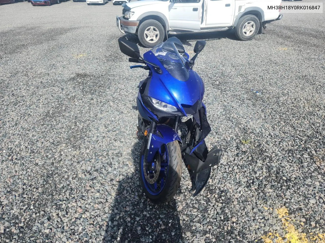 2024 Yamaha Yzfr3 A VIN: MH3RH18Y0RK016847 Lot: 59593146