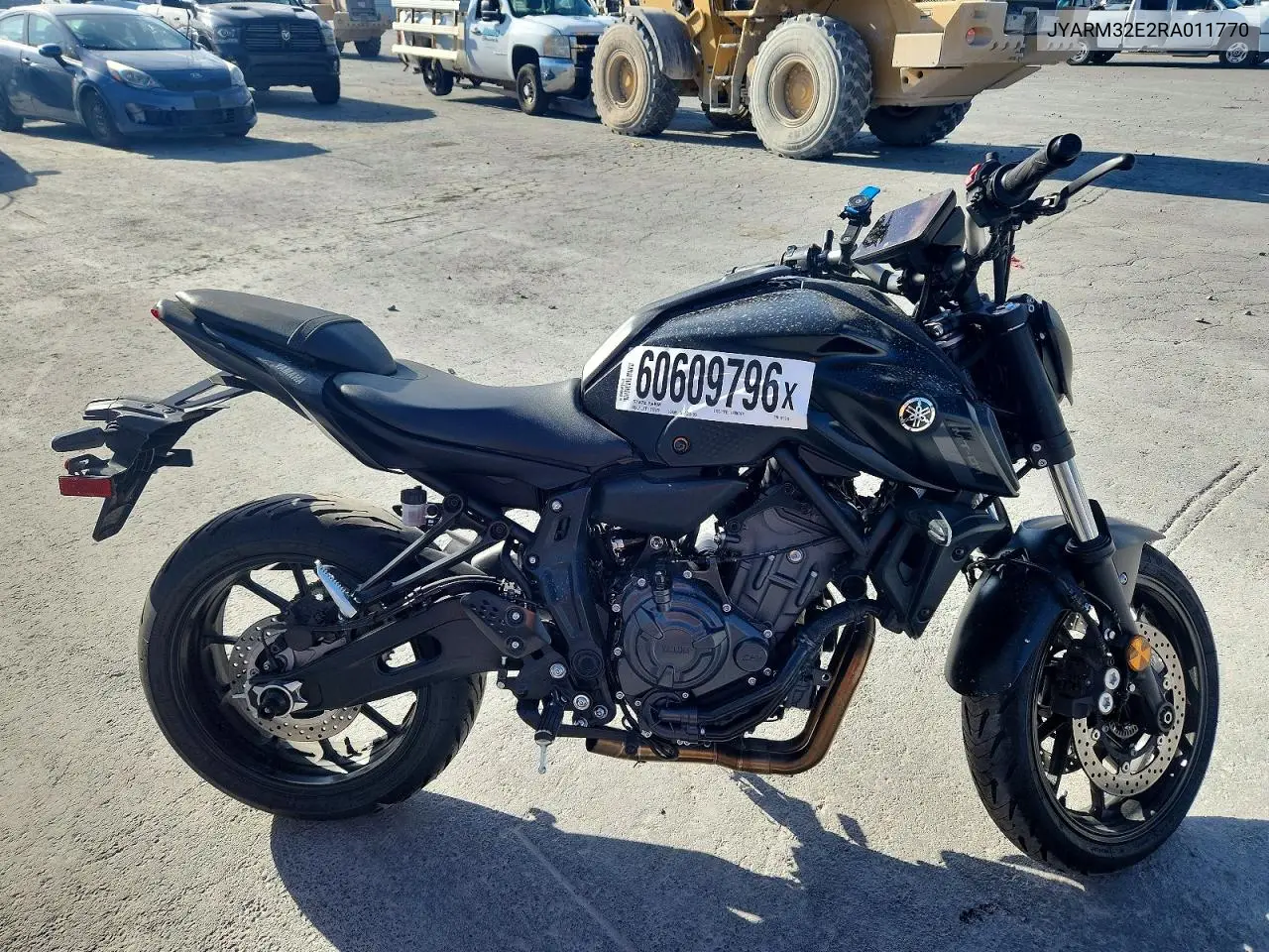 2024 Yamaha Mt07 VIN: JYARM32E2RA011770 Lot: 60609796