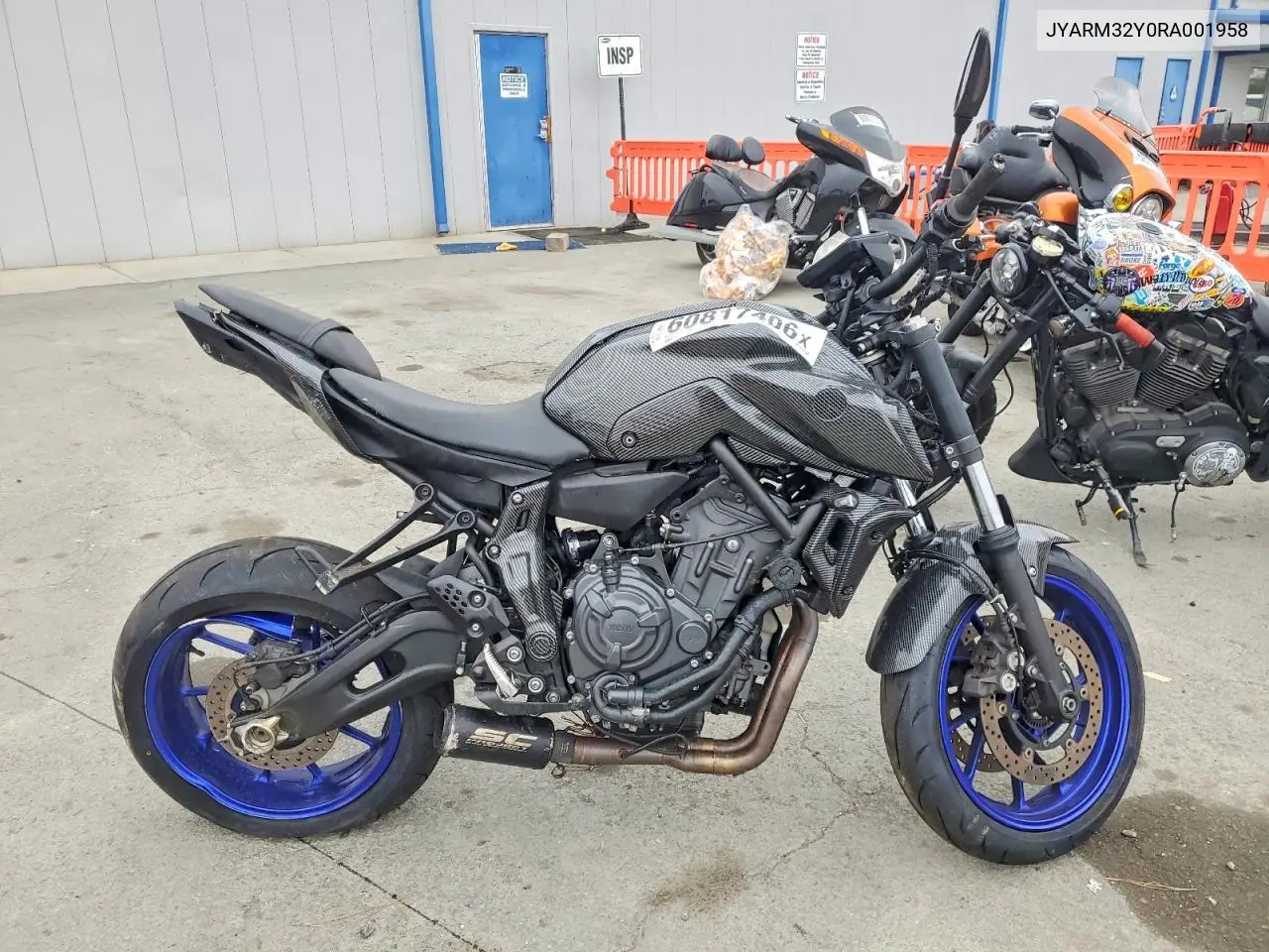 2024 Yamaha Mt07 C VIN: JYARM32Y0RA001958 Lot: 60817406