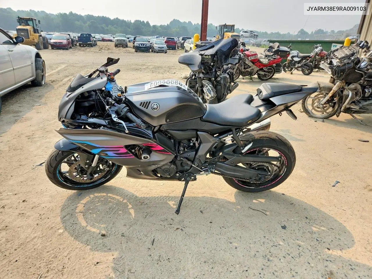 2024 Yamaha Yzfr7 VIN: JYARM38E9RA009103 Lot: 60988686