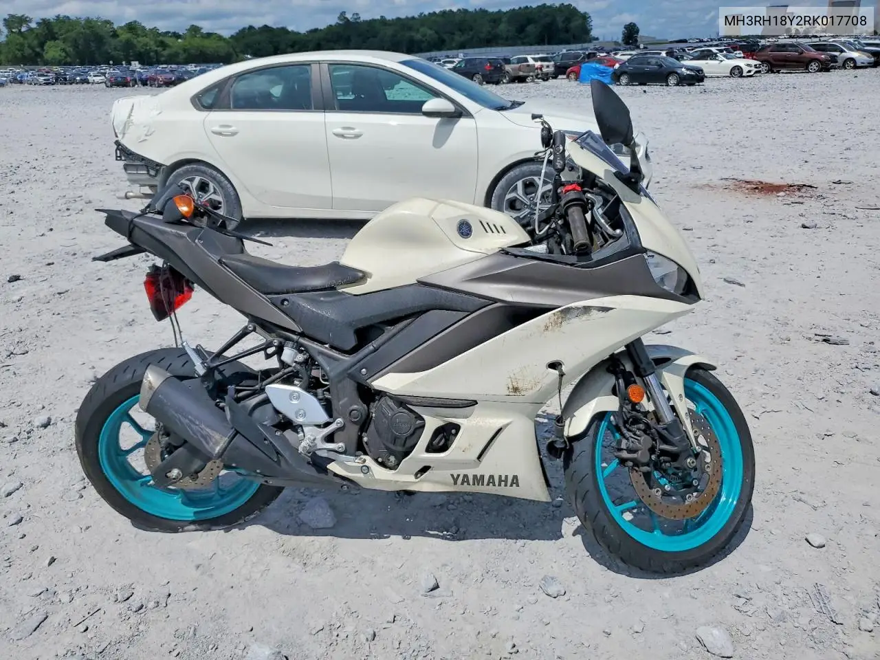 2024 Yamaha Yzfr3 A VIN: MH3RH18Y2RK017708 Lot: 62022896