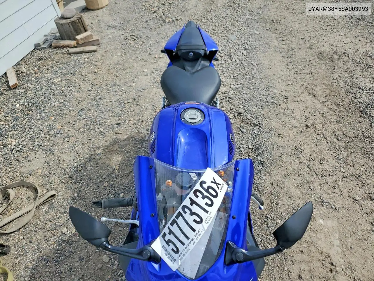 2025 Yamaha Yzfr7 VIN: JYARM38Y5SA003993 Lot: 51773136
