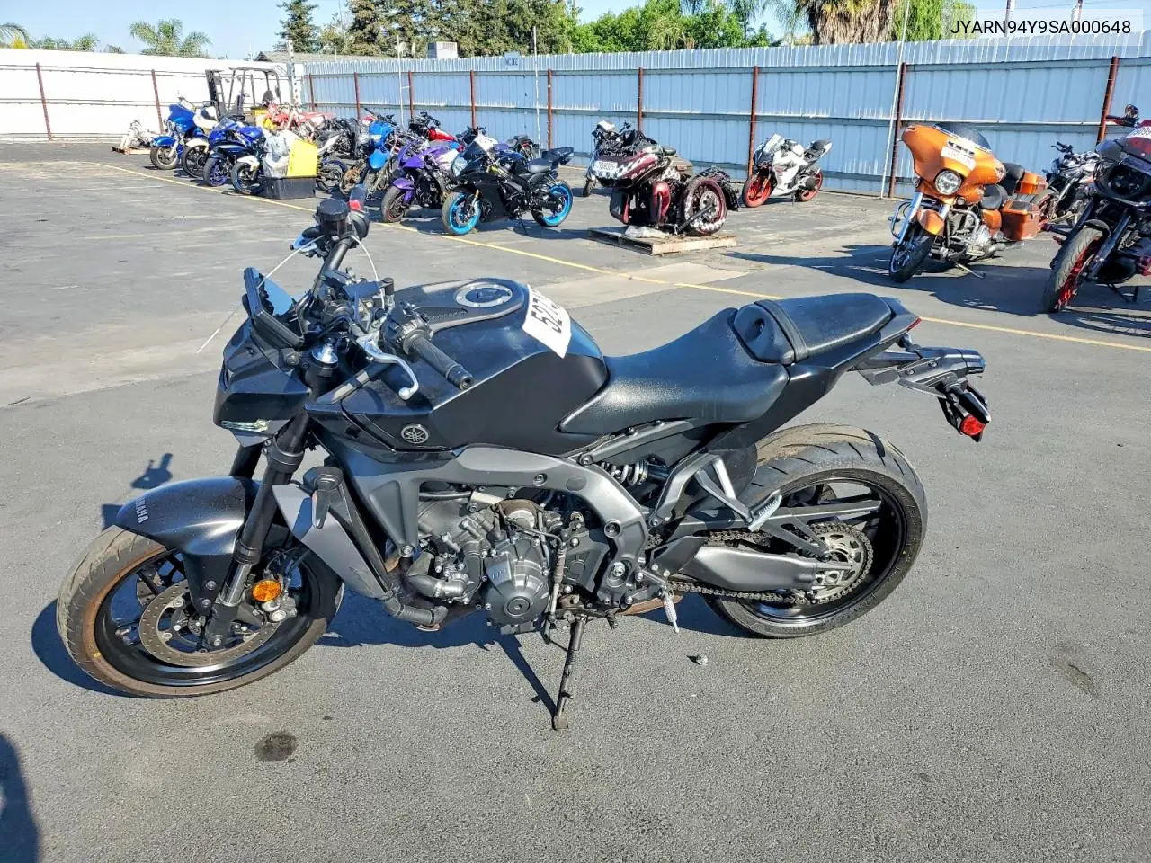2025 Yamaha Mt09 C VIN: JYARN94Y9SA000648 Lot: 52740956
