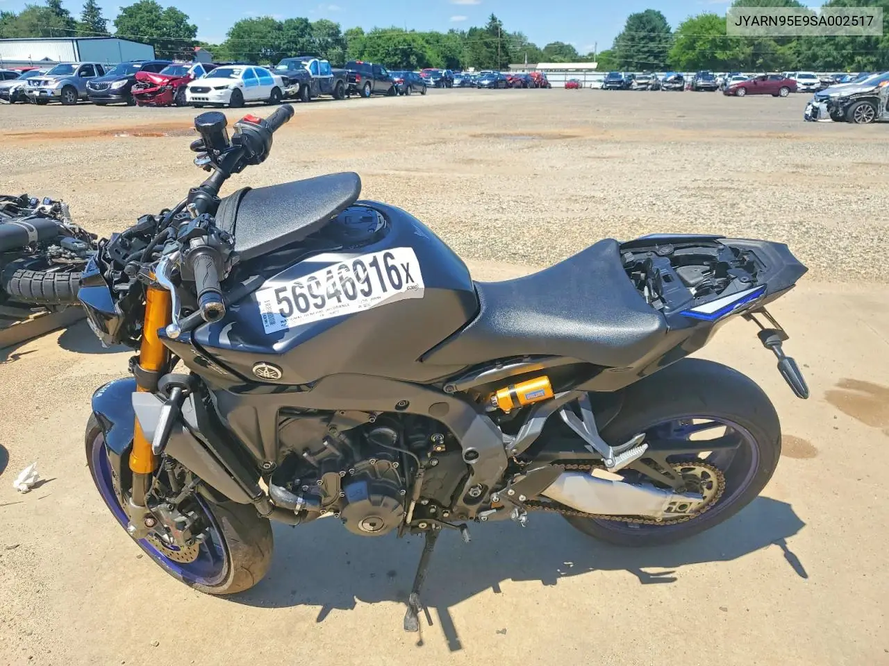 2025 Yamaha Mt09 Sp VIN: JYARN95E9SA002517 Lot: 56946916