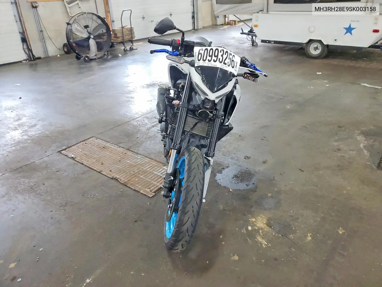 2025 Yamaha Mtn320 A VIN: MH3RH28E9SK003158 Lot: 60993256