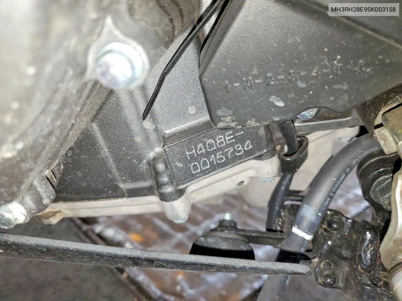 2025 Yamaha Mtn320 A VIN: MH3RH28E9SK003158 Lot: 60993256