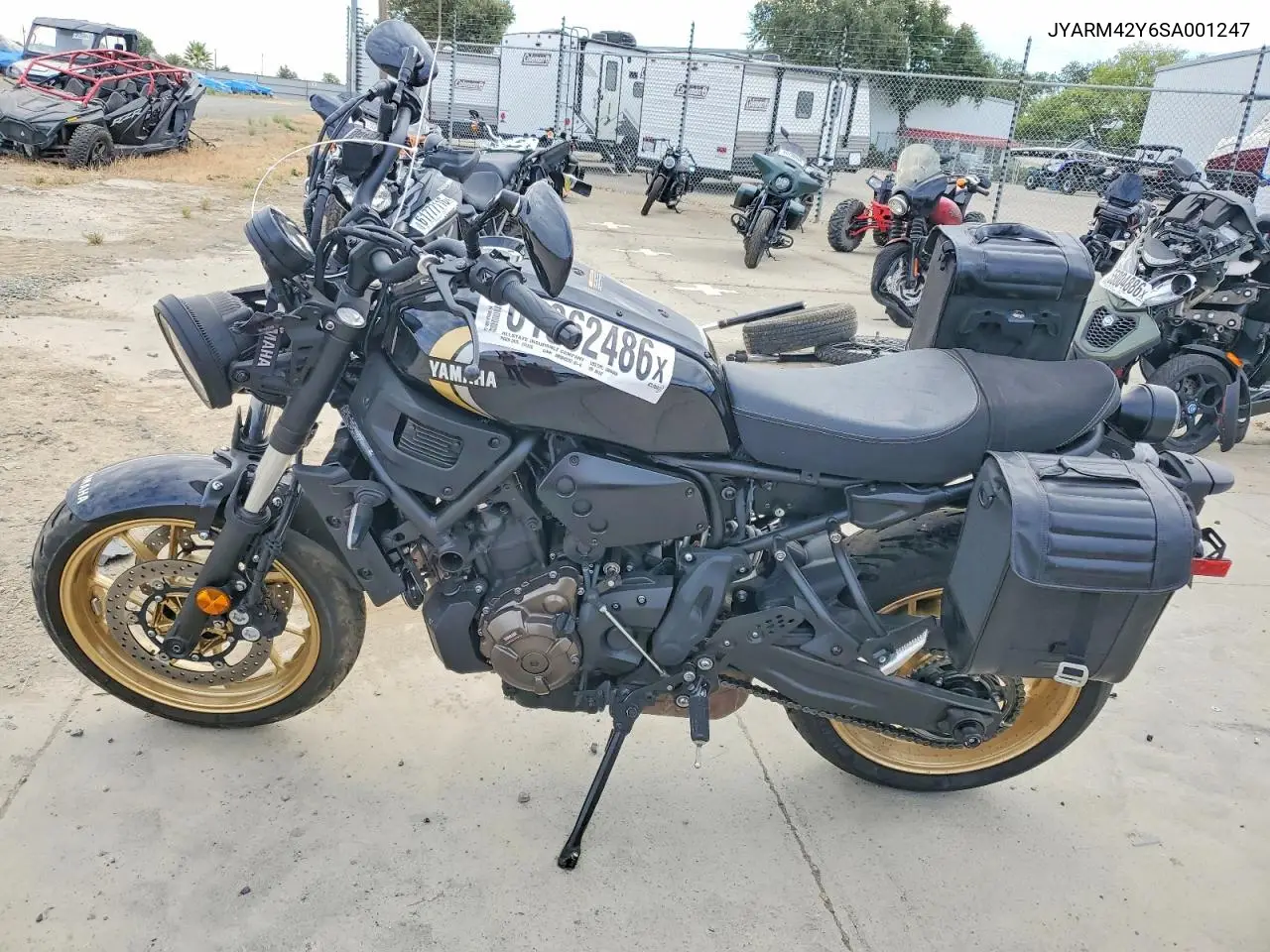2025 Yamaha Mtm690 VIN: JYARM42Y6SA001247 Lot: 61962486
