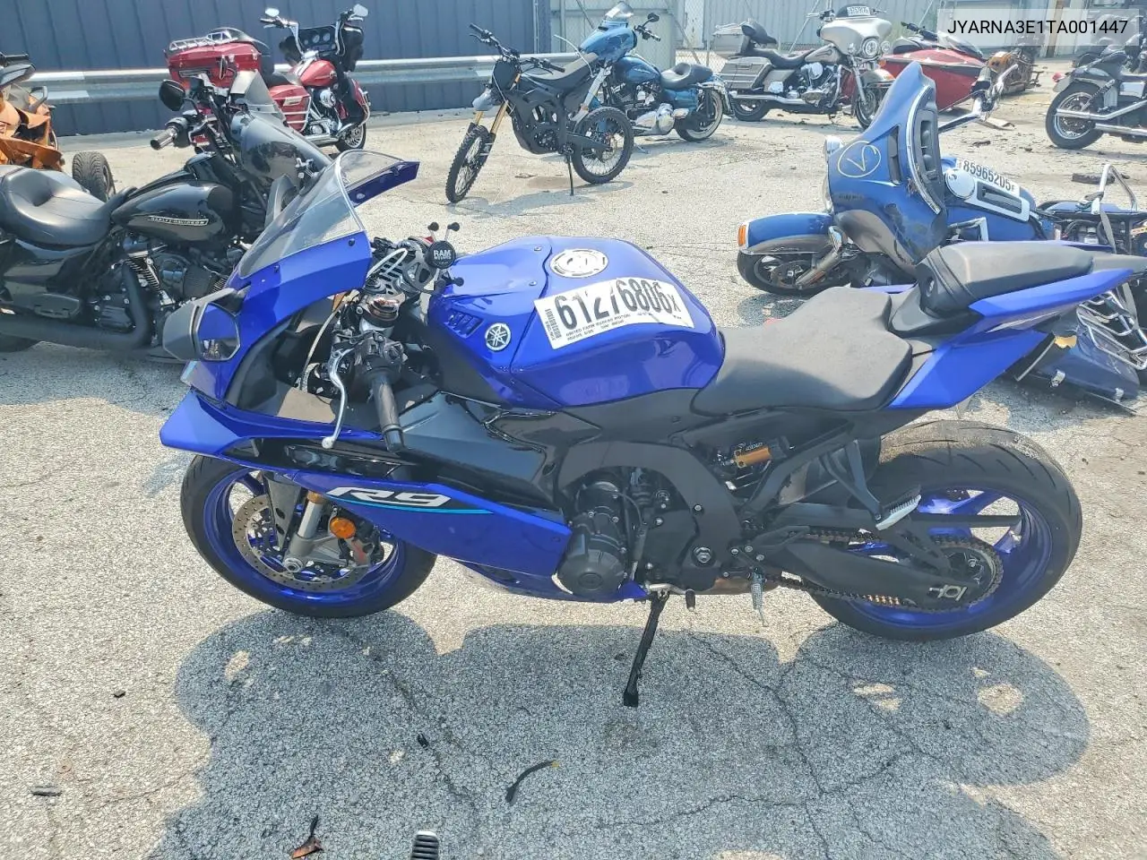 2026 Yamaha Yzf890 VIN: JYARNA3E1TA001447 Lot: 61276806