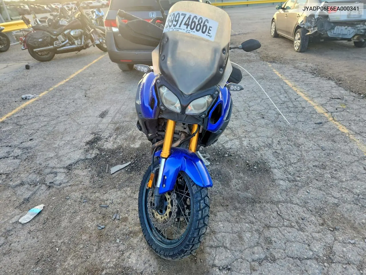 2014 Yamaha Xt1200Z VIN: JYADP06E6EA000341 Lot: 59974686