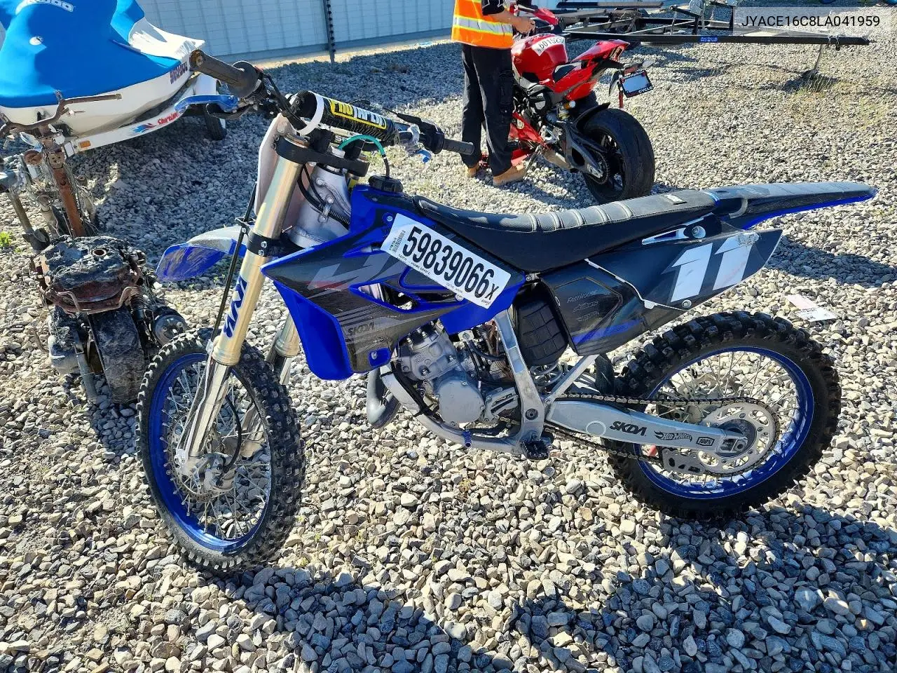 2020 Yamaha Yz125 VIN: JYACE16C8LA041959 Lot: 59839066