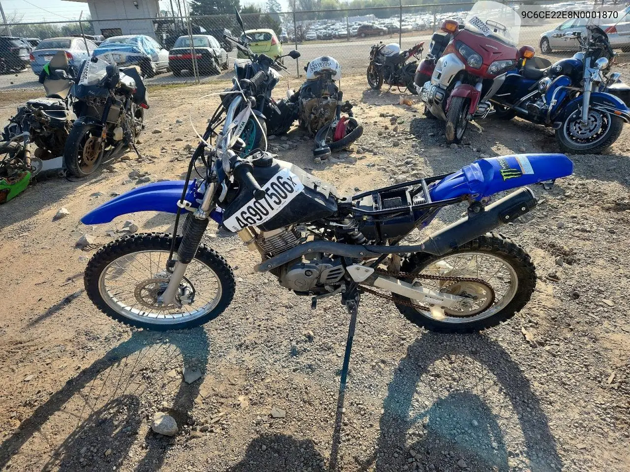 2022 Yamaha Ttr125 Le VIN: 9C6CE22E8N0001870 Lot: 46907506