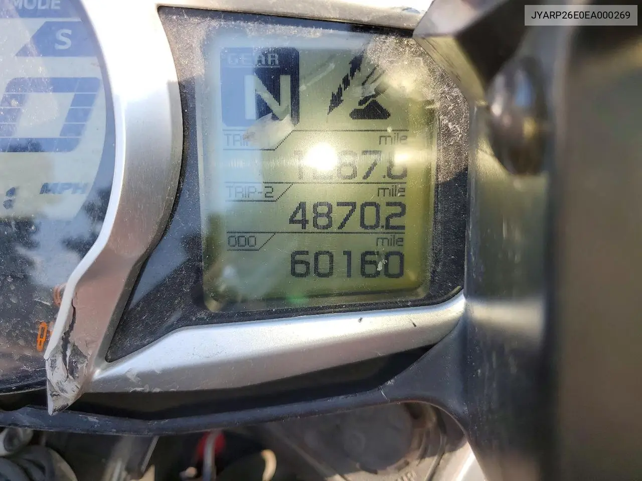 2014 Yamaha Fjr1300 Ae VIN: JYARP26E0EA000269 Lot: 61982926