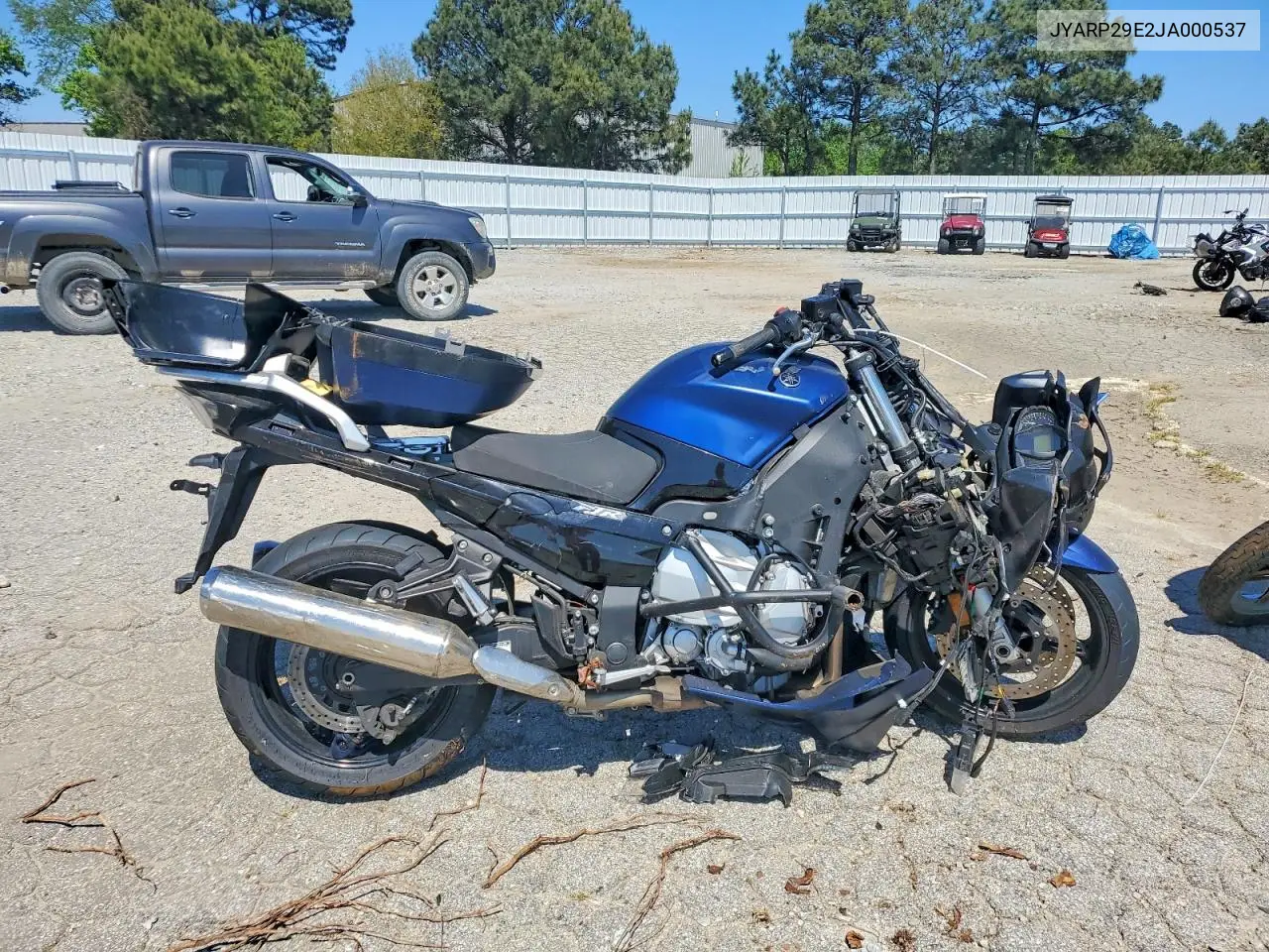 2018 Yamaha Fjr1300 A VIN: JYARP29E2JA000537 Lot: 48921086