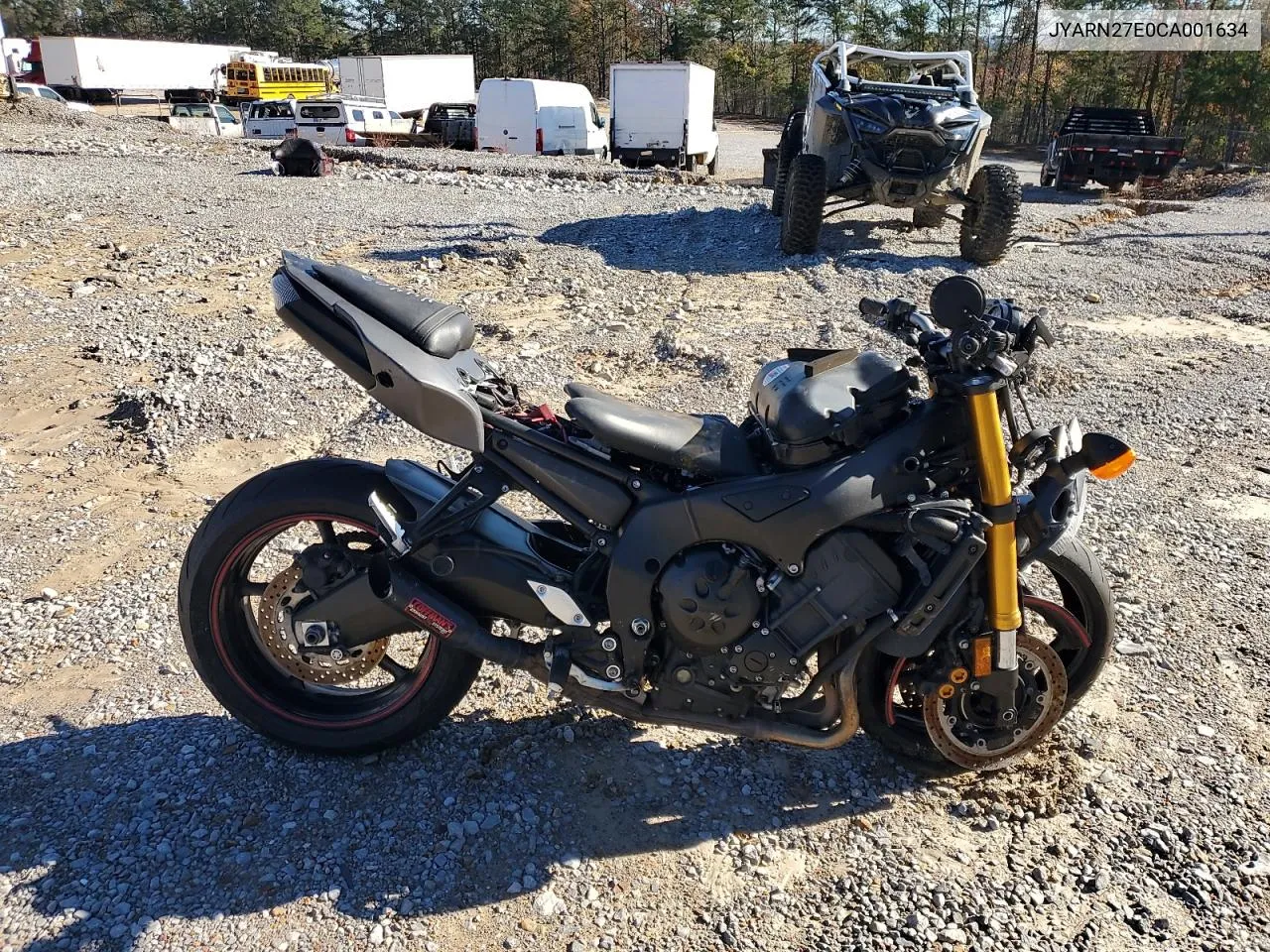2012 Yamaha Fz8 N VIN: JYARN27E0CA001634 Lot: 81819844