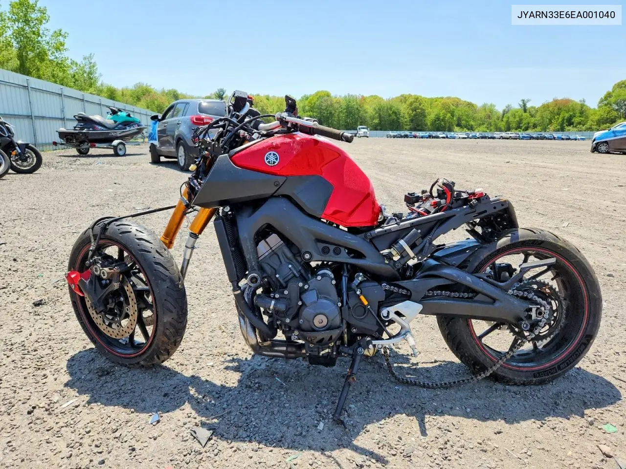 2014 Yamaha Fz09 VIN: JYARN33E6EA001040 Lot: 53975996