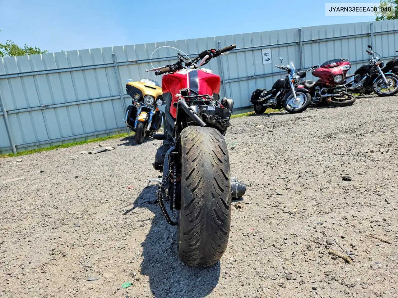 2014 Yamaha Fz09 VIN: JYARN33E6EA001040 Lot: 53975996
