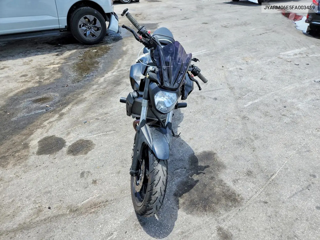 2015 Yamaha Fz07 VIN: JYARM06E5FA003439 Lot: 53278106