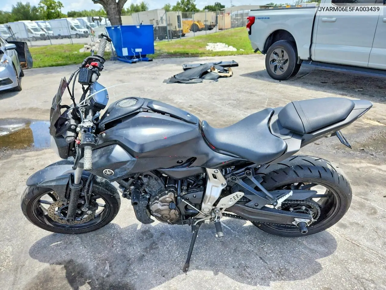 2015 Yamaha Fz07 VIN: JYARM06E5FA003439 Lot: 53278106