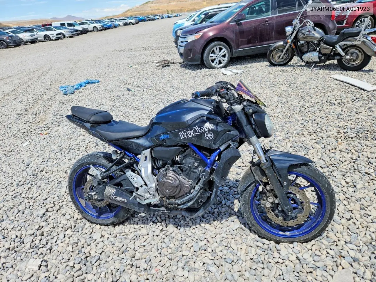 2015 Yamaha Fz07 VIN: JYARM06E0FA001923 Lot: 58994756