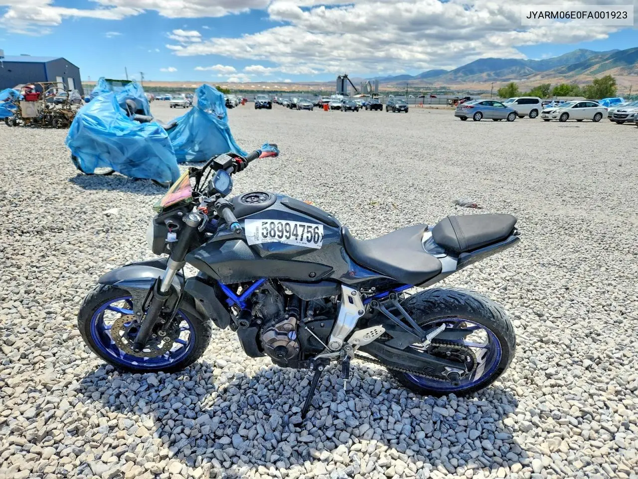 2015 Yamaha Fz07 VIN: JYARM06E0FA001923 Lot: 58994756